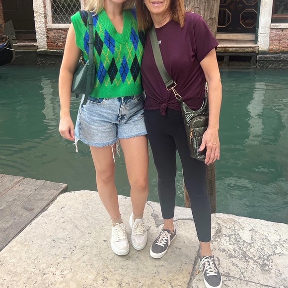 zara knit argyle vest - small - Picture 5 of 5